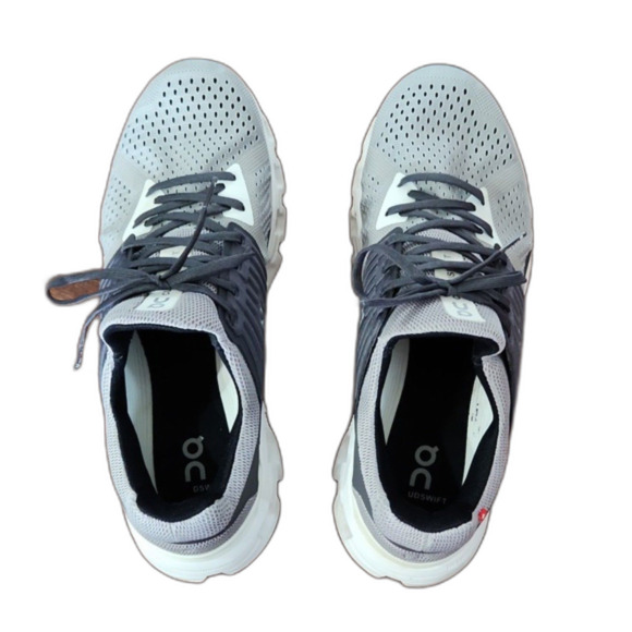 On Cloud Men's Cloudswift Running Sneakers, Gray/Dark Gray, Size 10.5 - Picture 6 of 12